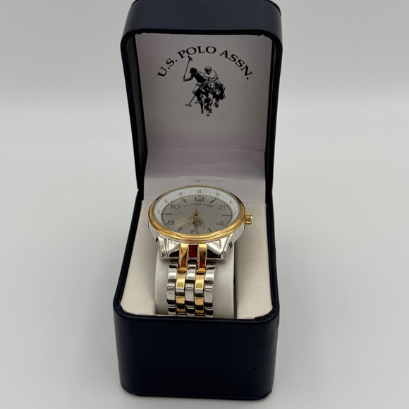 U.S. Polo Assn. Other - MEN'S US POLO ASSN ANALOG CLASSIC WATCH TWO TONE BAND ROUND DIAL USC80302-R7